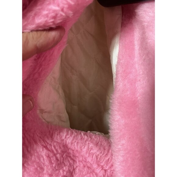 Vintage Suzie Belle Fashion Belted Hooded Lined Child Size 14 Bright Floral Coat - Picture 9 of 14